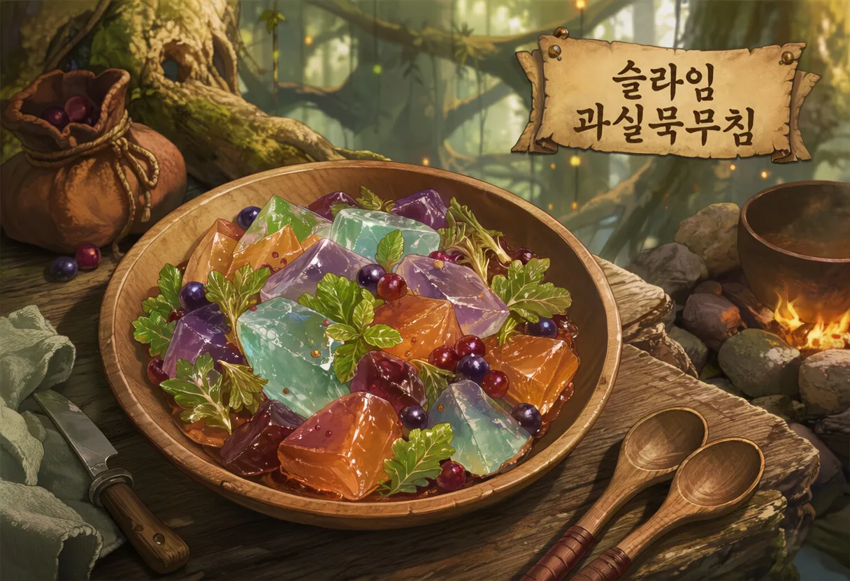 슬라임 과실묵무침